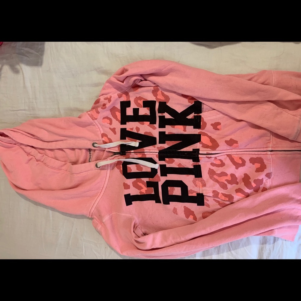 PINK zip up hoodie